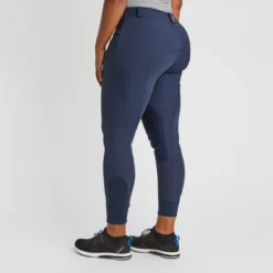Hadley Mid-Rise Side Zip Breeches By SmartPak - Knee Patch -Ovatio Horse Shop 33065 navy 11047