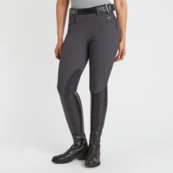 Hadley Mid-Rise Side Zip Breeches By SmartPak - Knee Patch