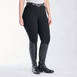 Piper Knit High-Rise Breeches By SmartPak - Full Seat -Ovatio Horse Shop 33073 black 3401