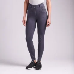 Piper Knit High-Rise Breeches By SmartPak - Full Seat -Ovatio Horse Shop 33073 charcoal 0716