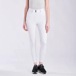 Piper Knit High-Rise Breeches By SmartPak - Full Seat -Ovatio Horse Shop 33073 white bom1632