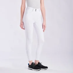 Piper Knit High-Rise Breeches By SmartPak - Full Seat -Ovatio Horse Shop 33073 white bom1633