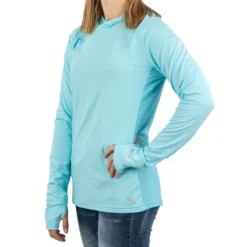 Mobile Cooling Hoodie -Ovatio Horse Shop 33174 skyblue angle onmodel