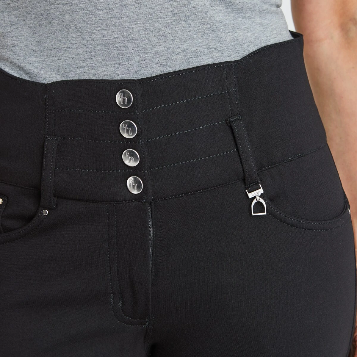 Horze Tara High Waist Silicone Full Seat Breeches 5 Horze Tara High Waist Silicone Full Seat Breeches - Image 5