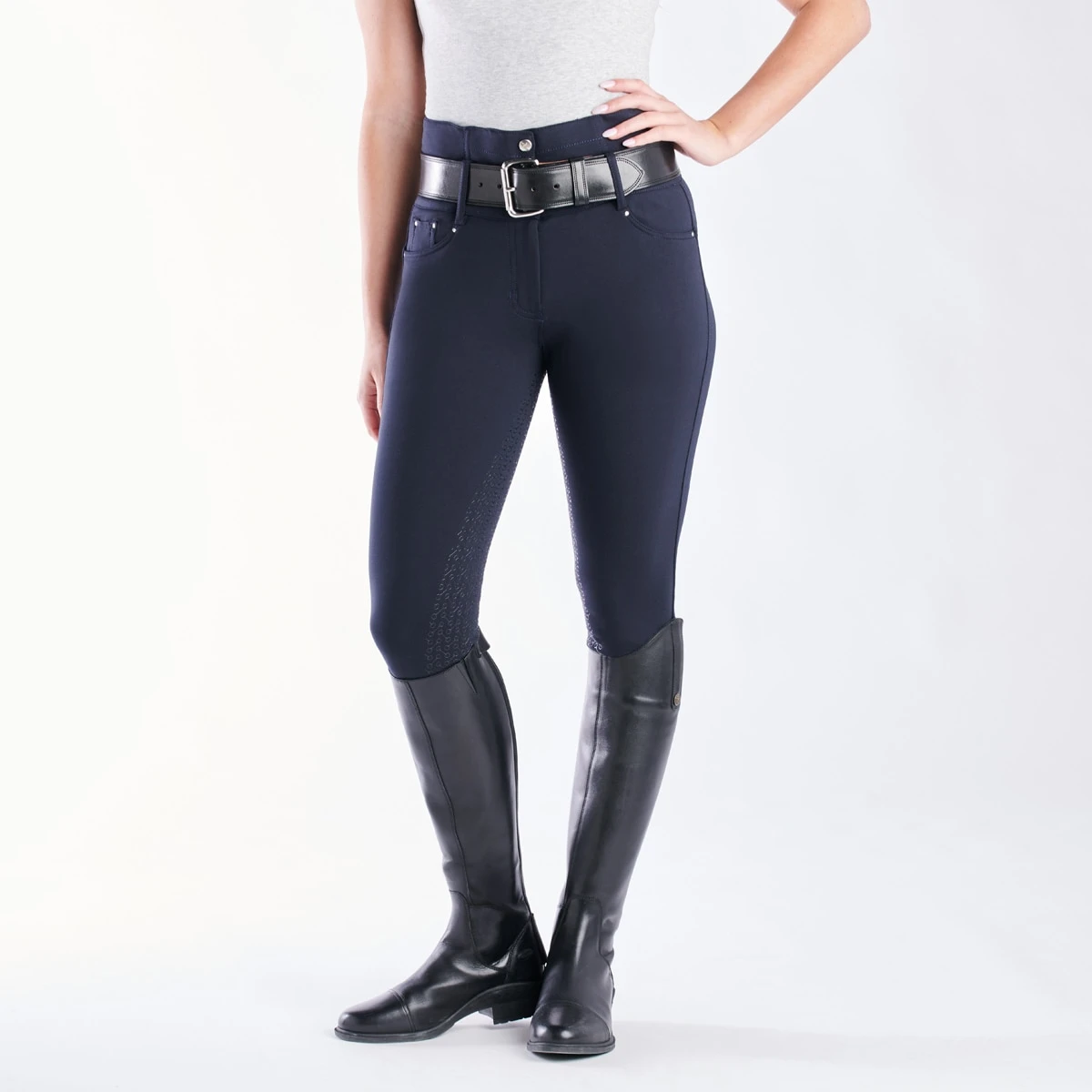 Horze Tara High Waist Silicone Full Seat Breeches 6 Horze Tara High Waist Silicone Full Seat Breeches - Image 6