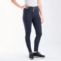 Horze Tara High Waist Silicone Full Seat Breeches 16 Horze Tara High Waist Silicone Full Seat Breeches -Ovatio Horse Shop 33186 navy 3783