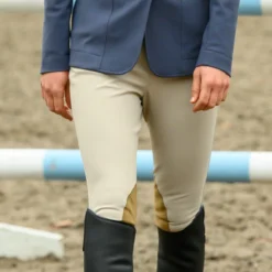RJ Classics Anna Mid-rise Knee Patch Breech 17 RJ Classics Anna Mid-rise Knee Patch Breech -Ovatio Horse Shop 33197 sand lifestyle