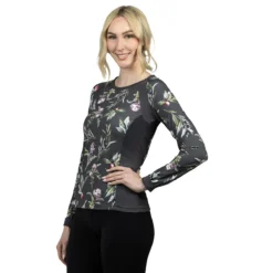 Kastel Signature Crew Neck Long Sleeve Sun Shirt - Clearance! -Ovatio Horse Shop 33200 asphaltartichokebotanical 2