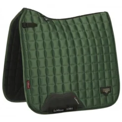 LeMieux Loire Classic Dressage Square Saddle Pad -Ovatio Horse Shop 33262 huntergreen