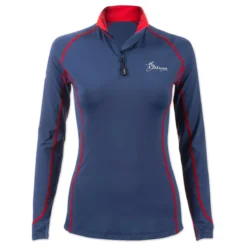 LeMieux Long Sleeve 1/4 Zip Base Layer -Ovatio Horse Shop 33275 navy front
