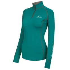 LeMieux Long Sleeve 1/4 Zip Base Layer -Ovatio Horse Shop 33275 peacock left