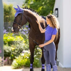 LeMieux Pull On Full Seat Silicone Breeches - Clearance! -Ovatio Horse Shop 33308 bluebell 4