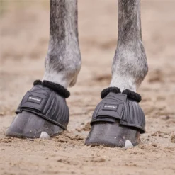 SmartPak Classic Fleece Top Bell Boots -Ovatio Horse Shop 33393 black 1634