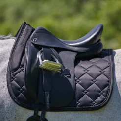 SmartPak Luxe Collection Dressage Saddle Pad -Ovatio Horse Shop 33397 black 8447
