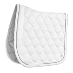 SmartPak Luxe Collection Dressage Saddle Pad -Ovatio Horse Shop 33397 white 2