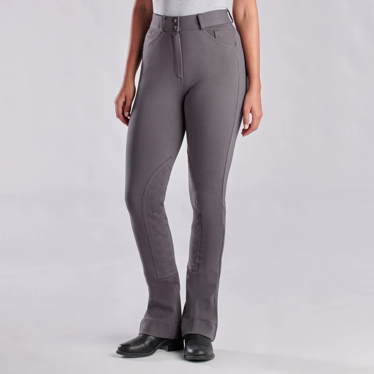 Piper Knit High-Rise Boot Cut Breeches By SmartPak - Knee Patch 2 Piper Knit High-Rise Boot Cut Breeches By SmartPak - Knee Patch - Image 2