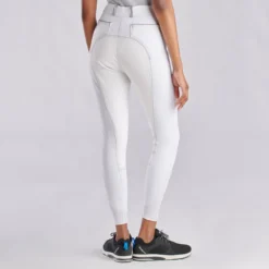 Piper Evolution High-Rise Breeches By SmartPak - Full Seat -Ovatio Horse Shop 33429 white light grey 8147