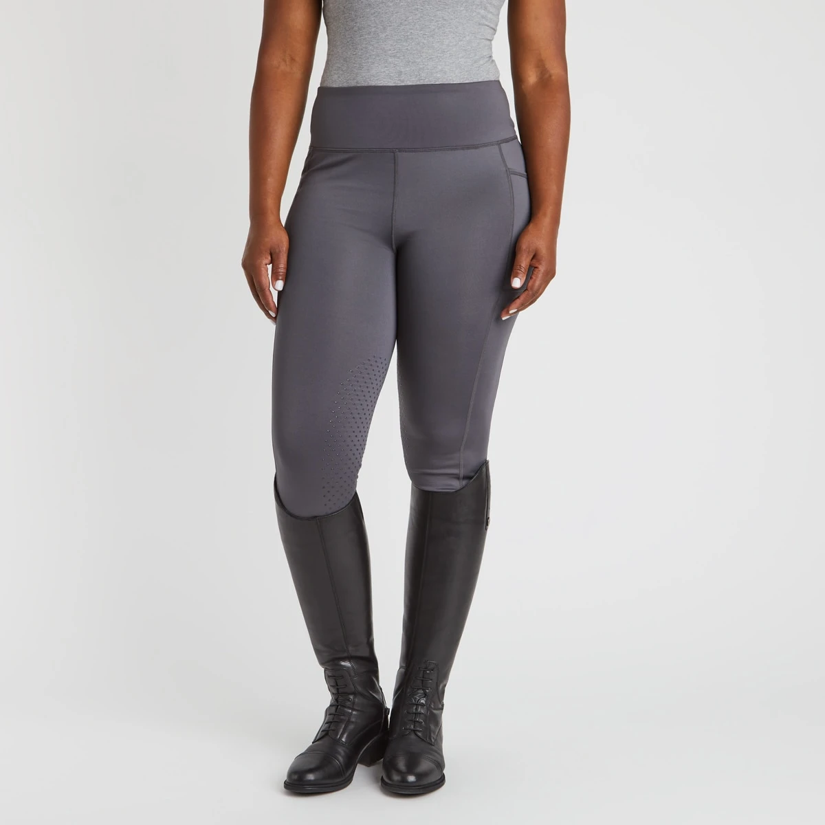 Piper Mid-Weight Tights By SmartPak - Knee Patch 1 Piper Mid-Weight Tights By SmartPak - Knee Patch