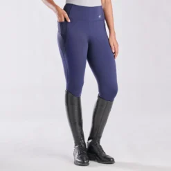 Piper Studio Tights By SmartPak - Knee Patch -Ovatio Horse Shop 33441 navy 8743
