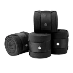 SmartPak Luxe Collection Polo Wraps -Ovatio Horse Shop 33486 black 1