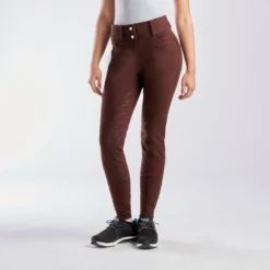 Horze Mia Thermo Silicone Full Seat Breeches -Ovatio Horse Shop 33710 dark brown 6008