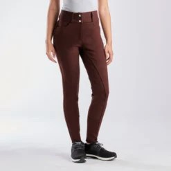 Horze Mia Thermo Silicone Full Seat Breeches -Ovatio Horse Shop 33710 dark brown 6014