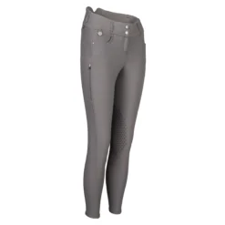 Back On Track Julia Knee Patch Breeches 18 Back On Track Julia Knee Patch Breeches -Ovatio Horse Shop 33782 grey angle