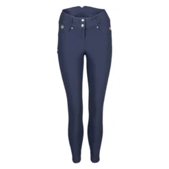 Back On Track Julia Knee Patch Breeches 19 Back On Track Julia Knee Patch Breeches -Ovatio Horse Shop 33782 navy front