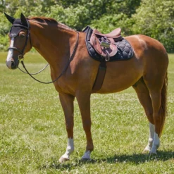 SmartPak Luxe Collection AP Saddle Pad - Embossed - Clearance! -Ovatio Horse Shop 33828 33831 blackdiamondprint 8508