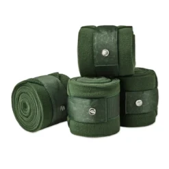 SmartPak Luxe Collection Polo Wraps - Embossed - Clearance! -Ovatio Horse Shop 33830 darkemerald 1