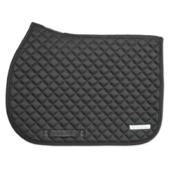SmartPak Deluxe Organic Cotton Medium Diamond AP Saddle Pad -Ovatio Horse Shop 33835 black 1