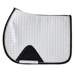 SmartPak Deluxe AP Saddle Pad With Mesh Spine And COOLMAX&reg; -Ovatio Horse Shop 33912 white 1