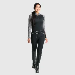 Piper Evolution High-Rise Breeches By SmartPak - Full Seat -Ovatio Horse Shop 33994 ditsy black 33429 blackwhite nff pg21 0345