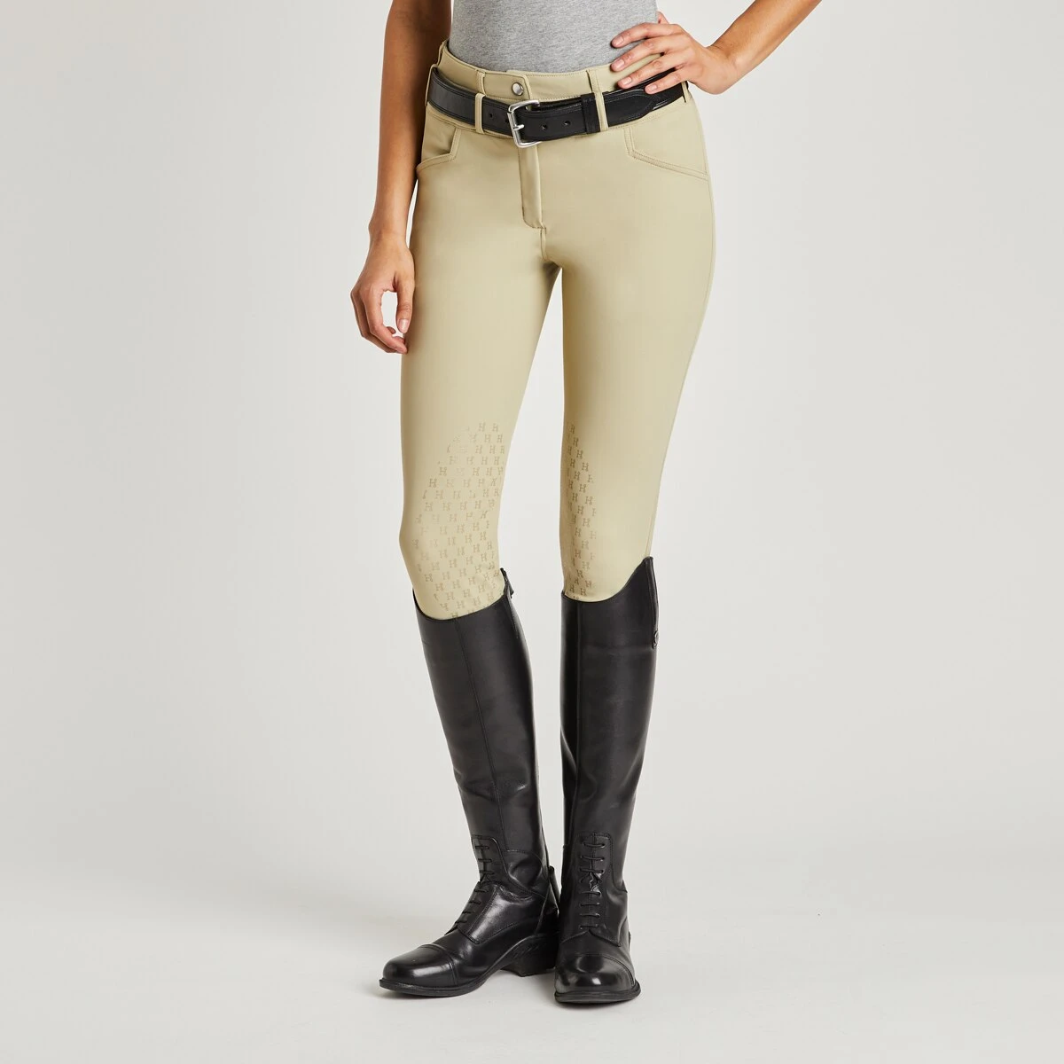 Hadley Curvy Fit Grip Breeches By SmartPak- Knee Patch 9 Hadley Curvy Fit Grip Breeches By SmartPak- Knee Patch - Image 9