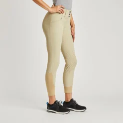 Hadley Curvy Fit Grip Breeches By SmartPak- Knee Patch 29 Hadley Curvy Fit Grip Breeches By SmartPak- Knee Patch -Ovatio Horse Shop 34030 tan 2