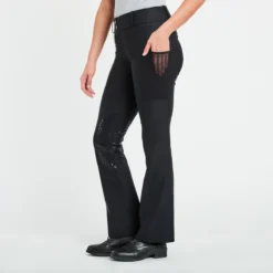 Piper Fusion Boot Cut Breech By SmartPak- Knee Patch -Ovatio Horse Shop 34032 black 2