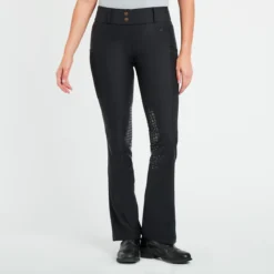 Piper Fusion Boot Cut Breech By SmartPak- Knee Patch -Ovatio Horse Shop 34032 black 3