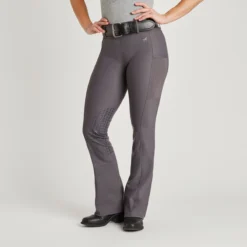 Piper Fusion Boot Cut Breech By SmartPak- Knee Patch -Ovatio Horse Shop 34032 charcoal 1