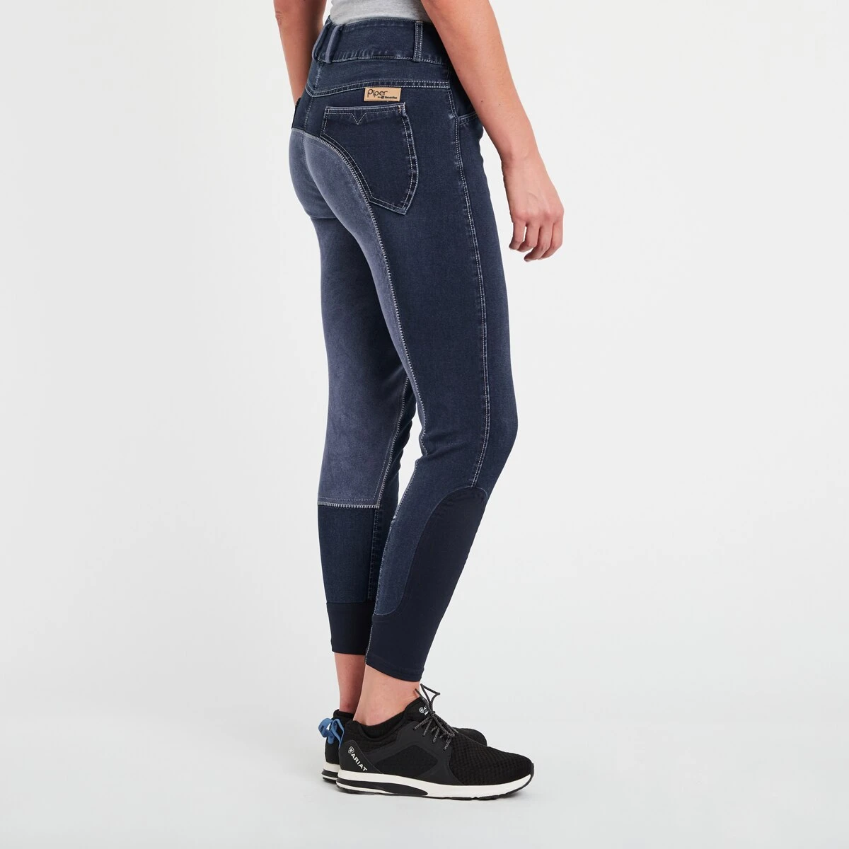 Piper Stretch Denim Breeches By SmartPak- Full Seat 3 Piper Stretch Denim Breeches By SmartPak- Full Seat - Image 3
