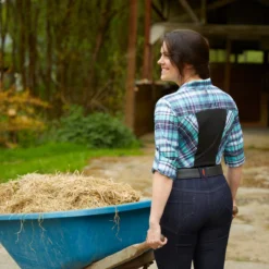 Kerrits Triple Chill Sun Shirt -Ovatio Horse Shop 34053 topazplaid l2