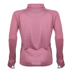 Mobile Cooling Drirelease 1/4 Zip Long Sleeve Sun Shirt -Ovatio Horse Shop 34121 plum back