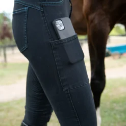FITS Denim Full Seat Breeches -Ovatio Horse Shop 34125 onyx 3