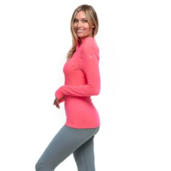 Goode Rider 1/4 Zip Sun Shirt -Ovatio Horse Shop 34302 punch 3