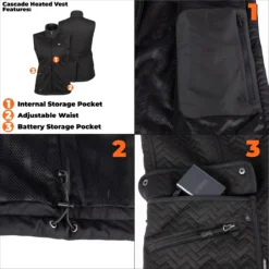 FieldSheer By Mobile Warming Cascade Heated Vest -Ovatio Horse Shop 34379 black 5
