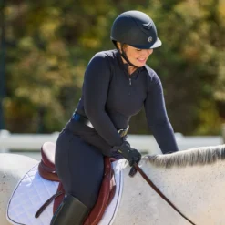 SmartTherapy&reg; ThermoBalance&reg; Ceramic Long Sleeve 1/4 Zip Top -Ovatio Horse Shop 34395 black 34400 32032 white 33888 33904 brown hra pg14 18913 rgb