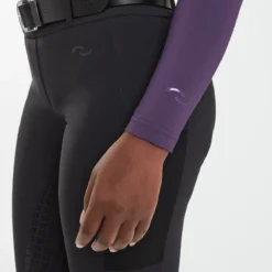 SmartTherapy&reg; ThermoBalance&reg; Ceramic Long Sleeve 1/4 Zip Top -Ovatio Horse Shop 34396 darklavender 1380 1