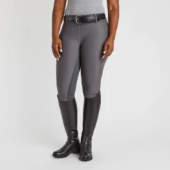 Piper Fusion Suede Patch By SmartPak - Full Seat -Ovatio Horse Shop 34397 charcoal 1