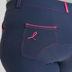 Piper Breast Cancer Awareness Evolution Breech By SmartPak - Full Seat -Ovatio Horse Shop 34406 34409 navypink 11411 copy 1