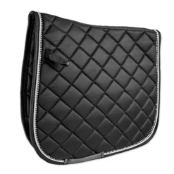 SmartPak Deluxe Dressage Competition Saddle Pad II -Ovatio Horse Shop 34461 blacksilver 0w8a9073