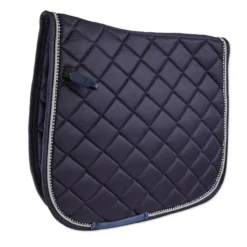 SmartPak Deluxe Dressage Competition Saddle Pad II -Ovatio Horse Shop 34461 navysilver 0w8a9073